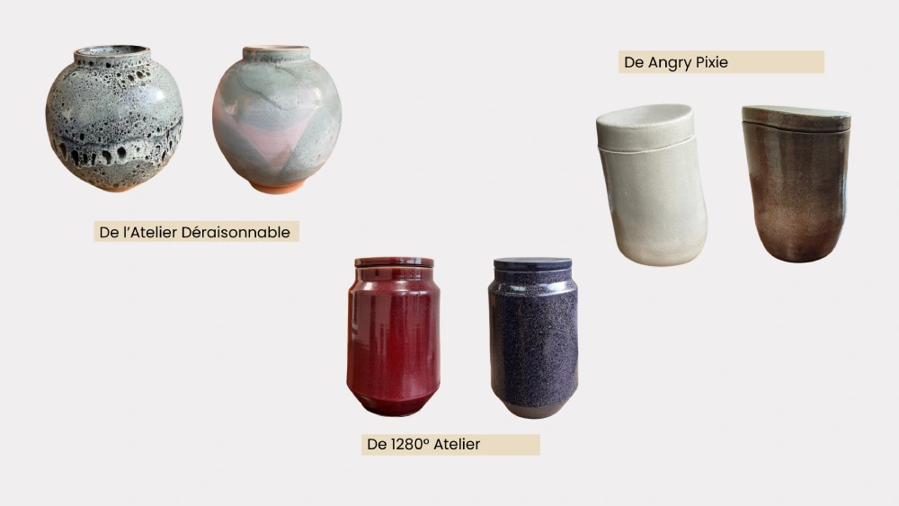 Photo des urnes artisanales francaises 1